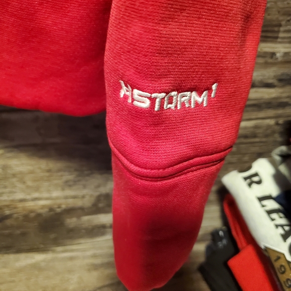 UNDER ARMOUR Pink Camouflage Hooded Activewear Hunting Sweater Women’s Small - Picture 4 of 4